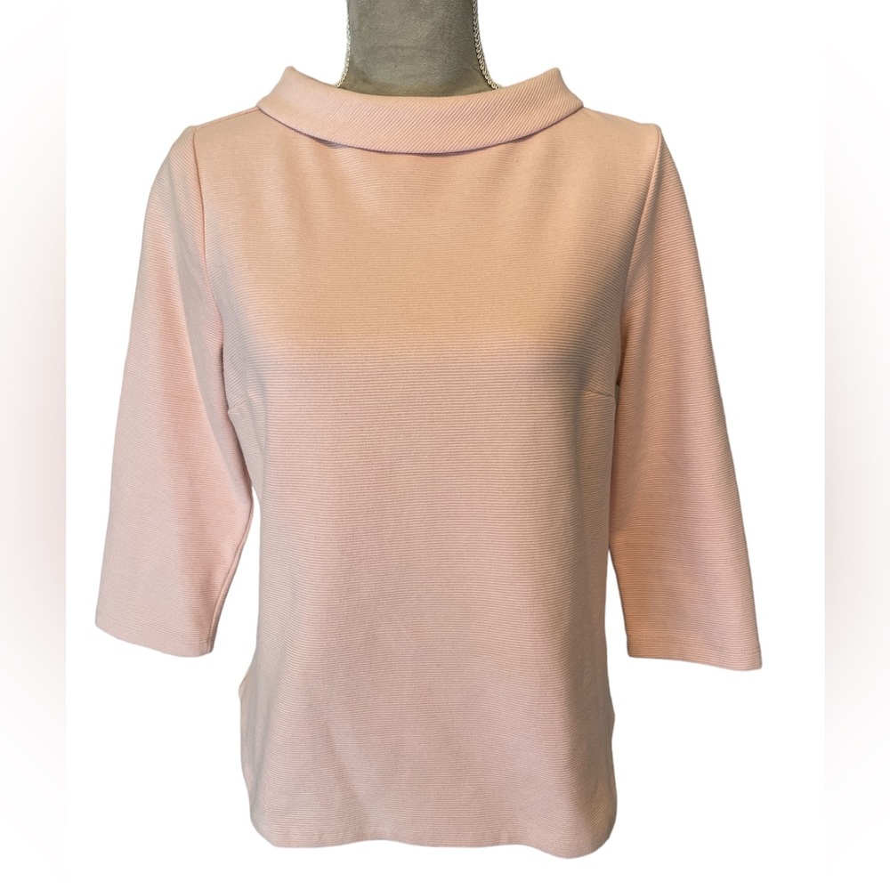 Talbots Pink Rose Top Size Mp - Picture 2 of 9